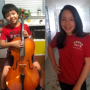 Good News from the LA studio! Jeweet and Daniela who got into the Houston Youth Symphony ! Way to go !!